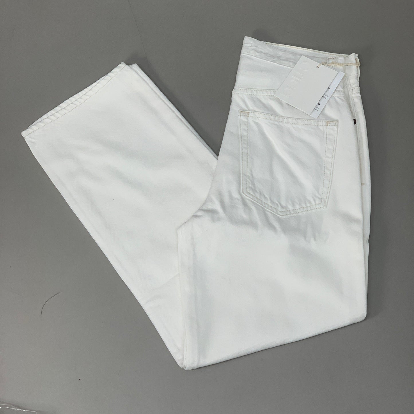 ETICA Tyler High Waist Straight Leg Ankle jeans Vintage White Size 28 EW180114A