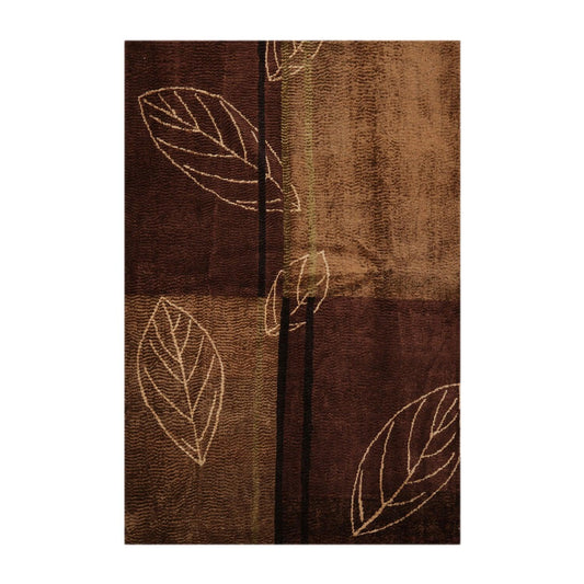 6'1" x 8'11" Hand Knotted Wool Authentic Turkish Modern Oriental Area Rug Brown-0