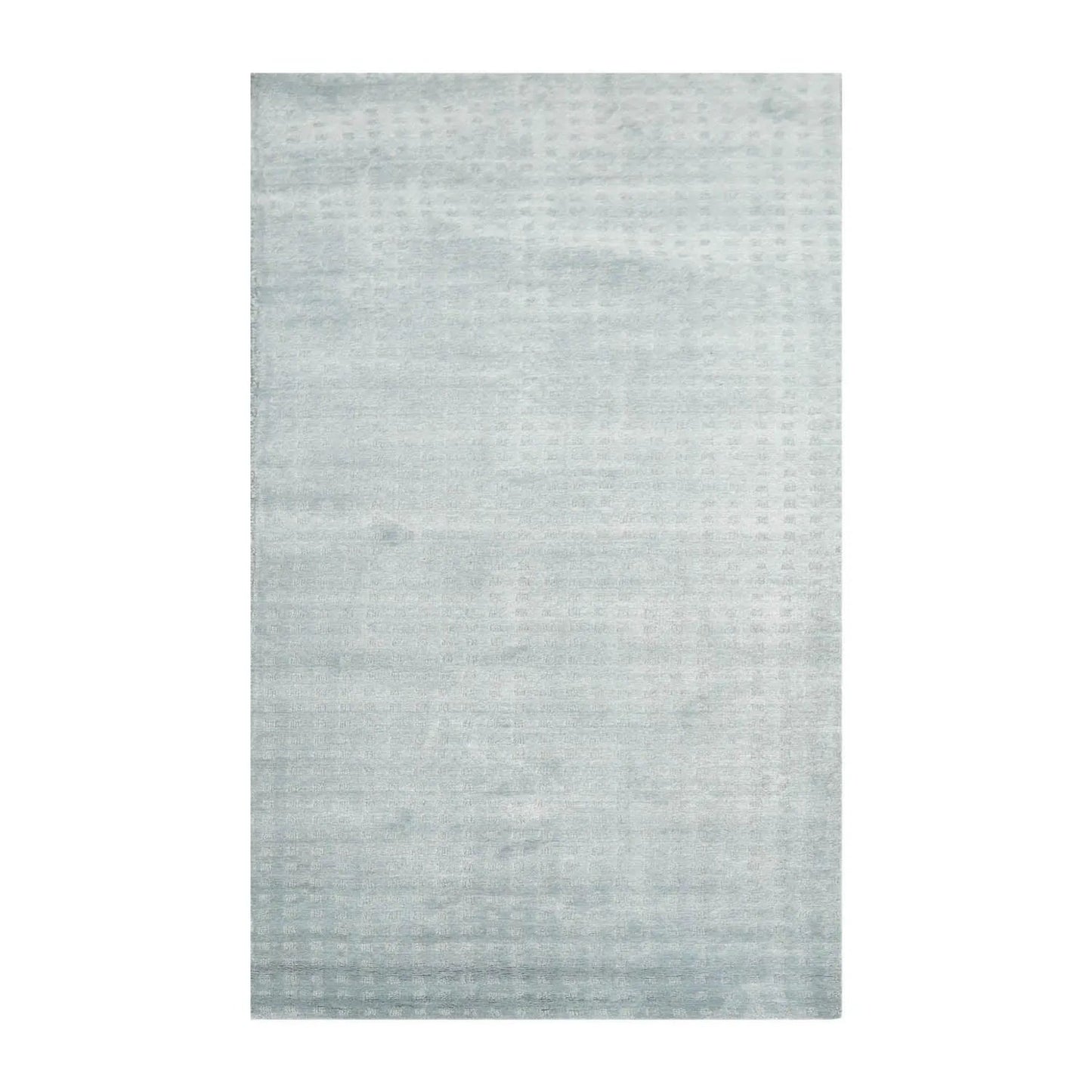 Multi Size Light Blue Hand Tufted Handmade 100% Wool Modern & Contemporary Oriental Area Rug-2