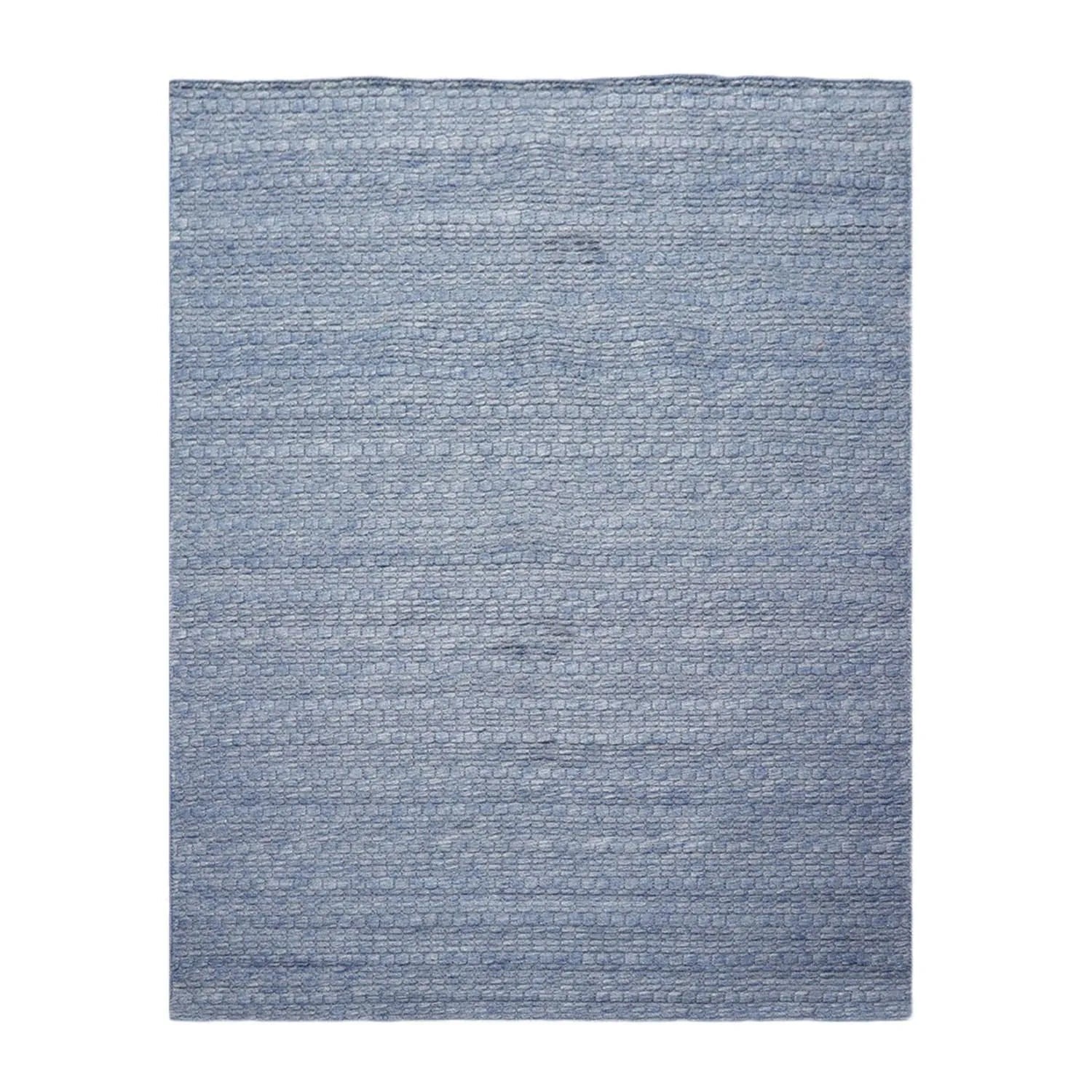 Multi Size Blue Hand Woven 100% Wool Flatweave Modern & Contemporary Oriental Area Rug-0