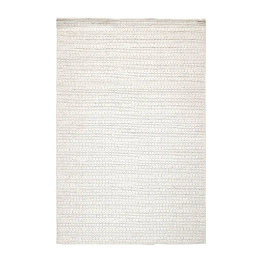 Multi Size Off White, Gray Hand Woven 100% Wool Flatweave Traditional Oriental Area Rug-0