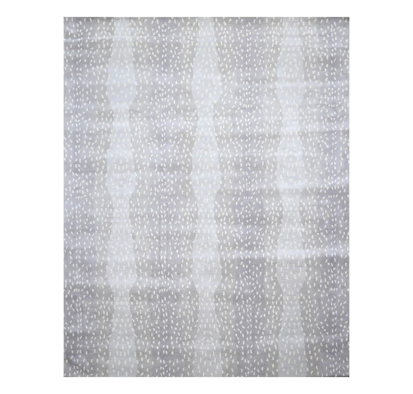 Multi Size Gray, Ivory Hand Tufted Handmade 100% Wool Animal Print Antelope Oriental Area Rug-1