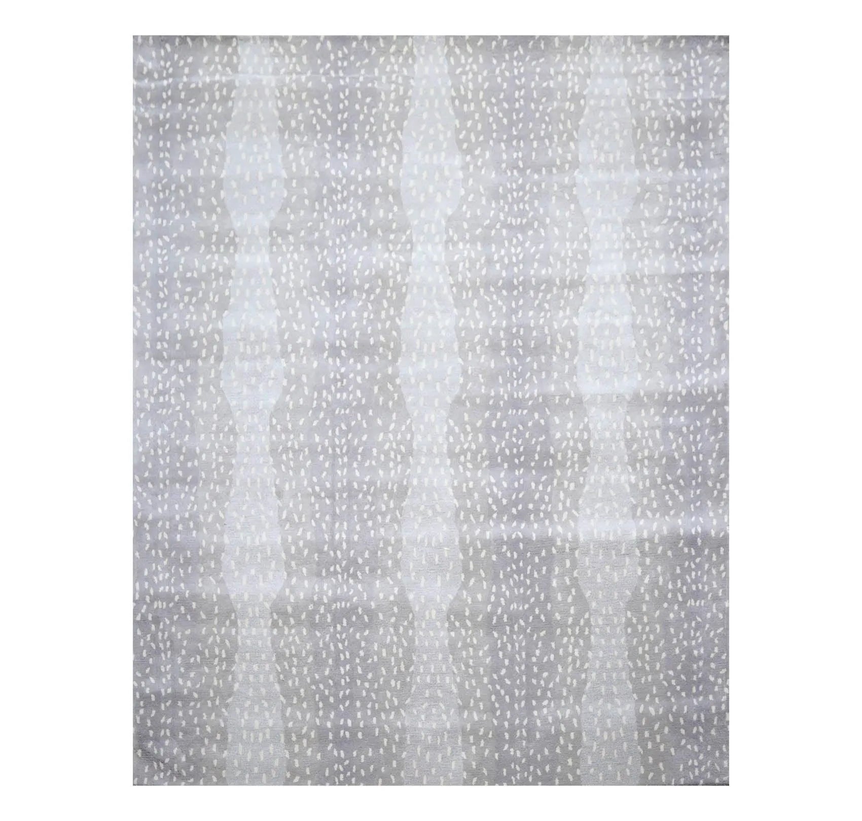 Multi Size Gray, Ivory Hand Tufted Handmade 100% Wool Animal Print Antelope Oriental Area Rug-1