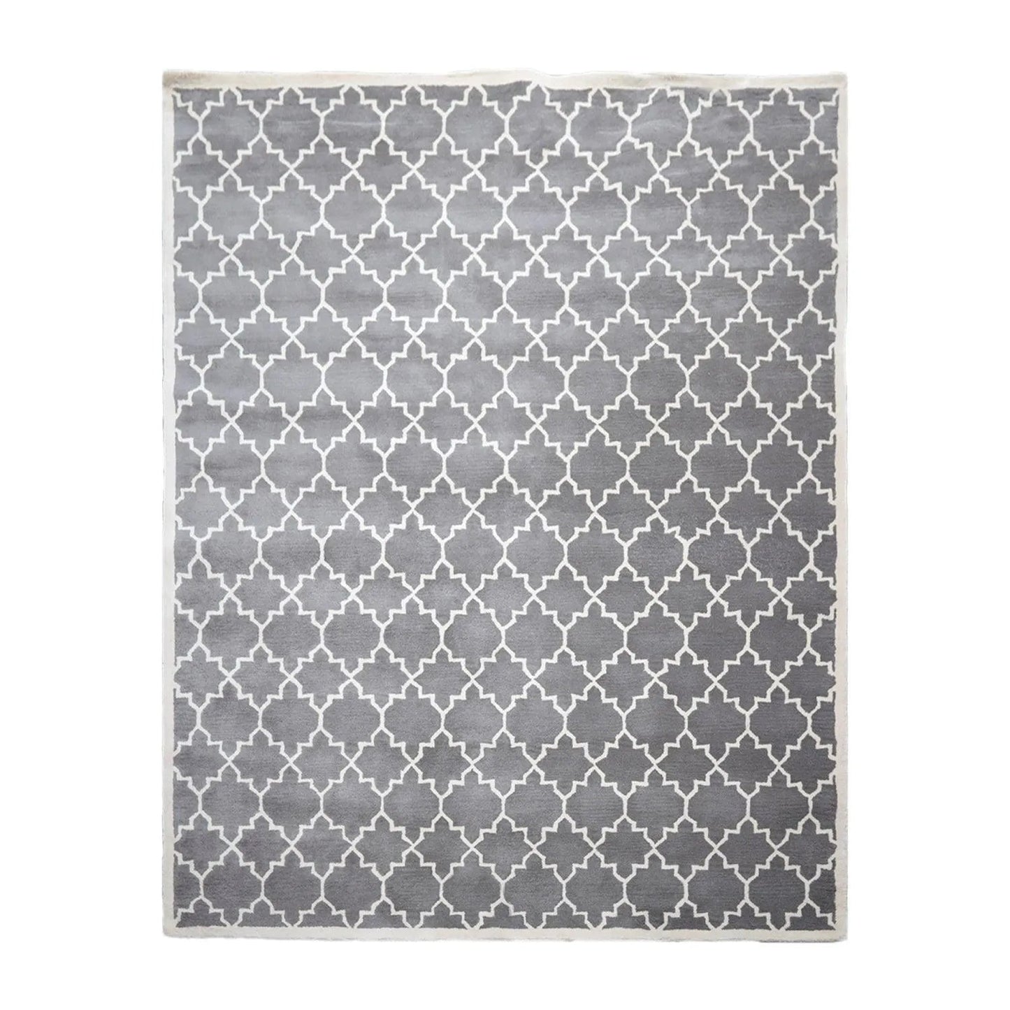 8' x 10' Handmade 100% Wool Designer Contemporary Oriental Area rug Gray-0