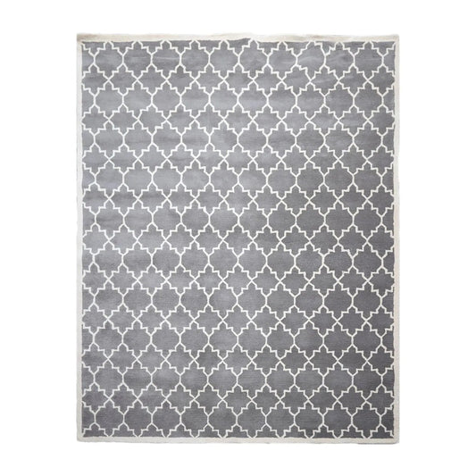 8' x 10' Handmade 100% Wool Designer Contemporary Oriental Area rug Gray-0