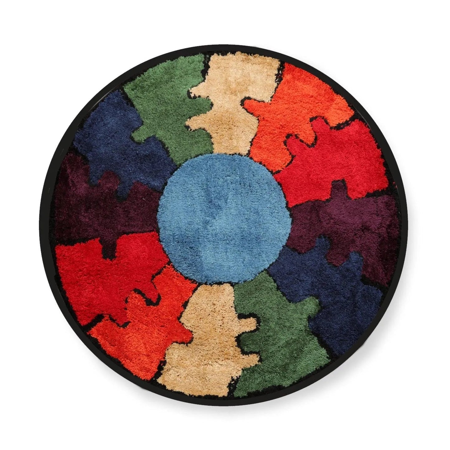 4' x4' Round Oriental Area Persian Rug-0