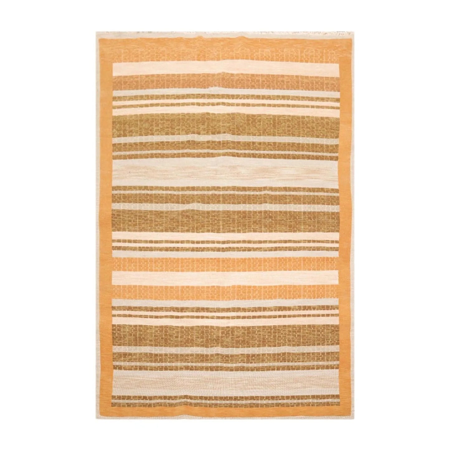 6' x 9' Hand Knotted 100% Wool high Low Pile Modern Area Rug-0