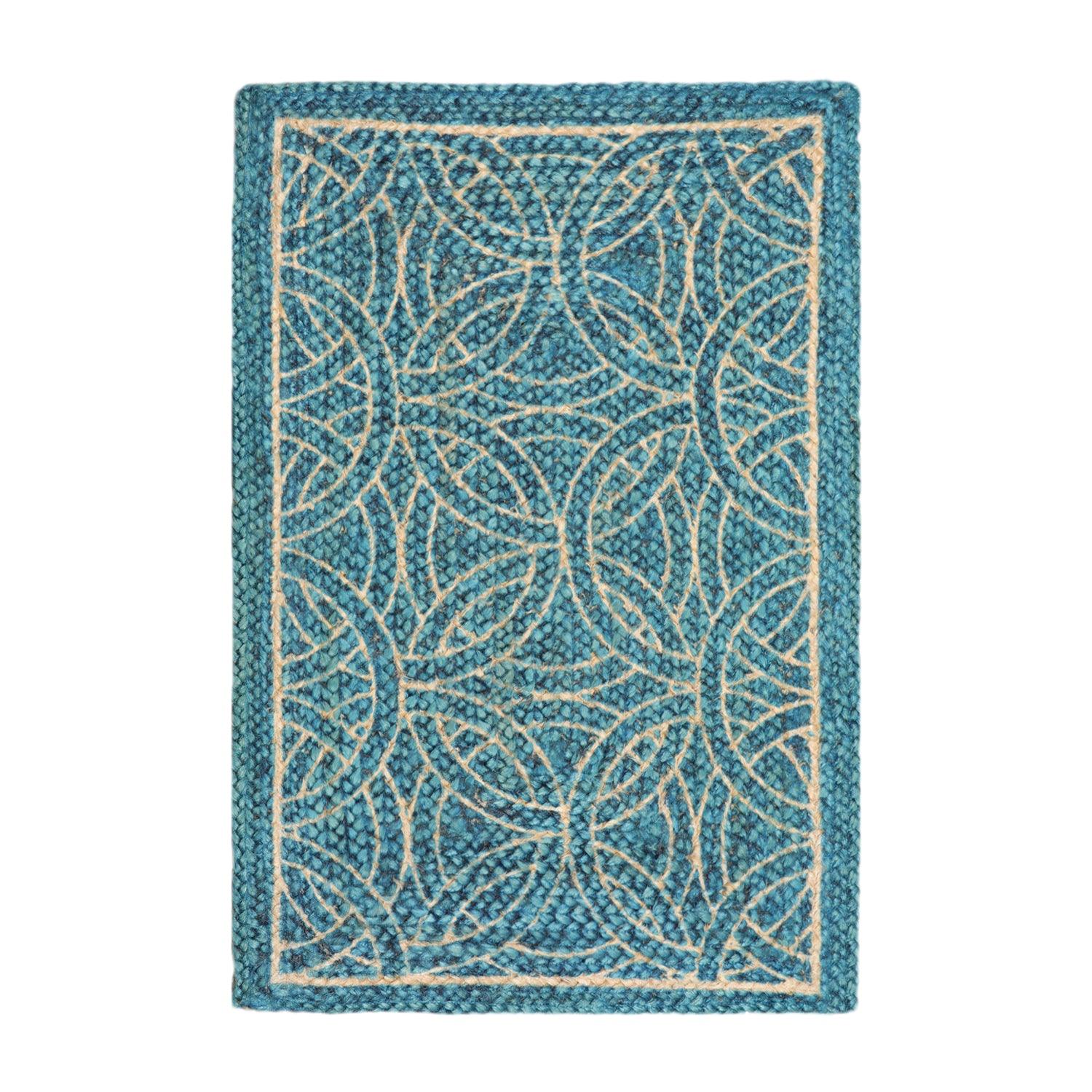 2'  00"x3'  00" Braided Mat  Oriental Area Persian Rug-1