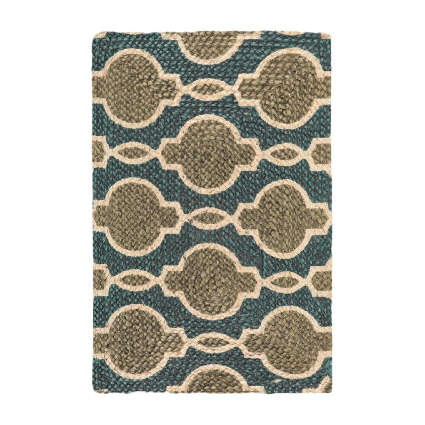 2'  00"x3'  00" Braided Mat  Oriental Area Persian Rug-1