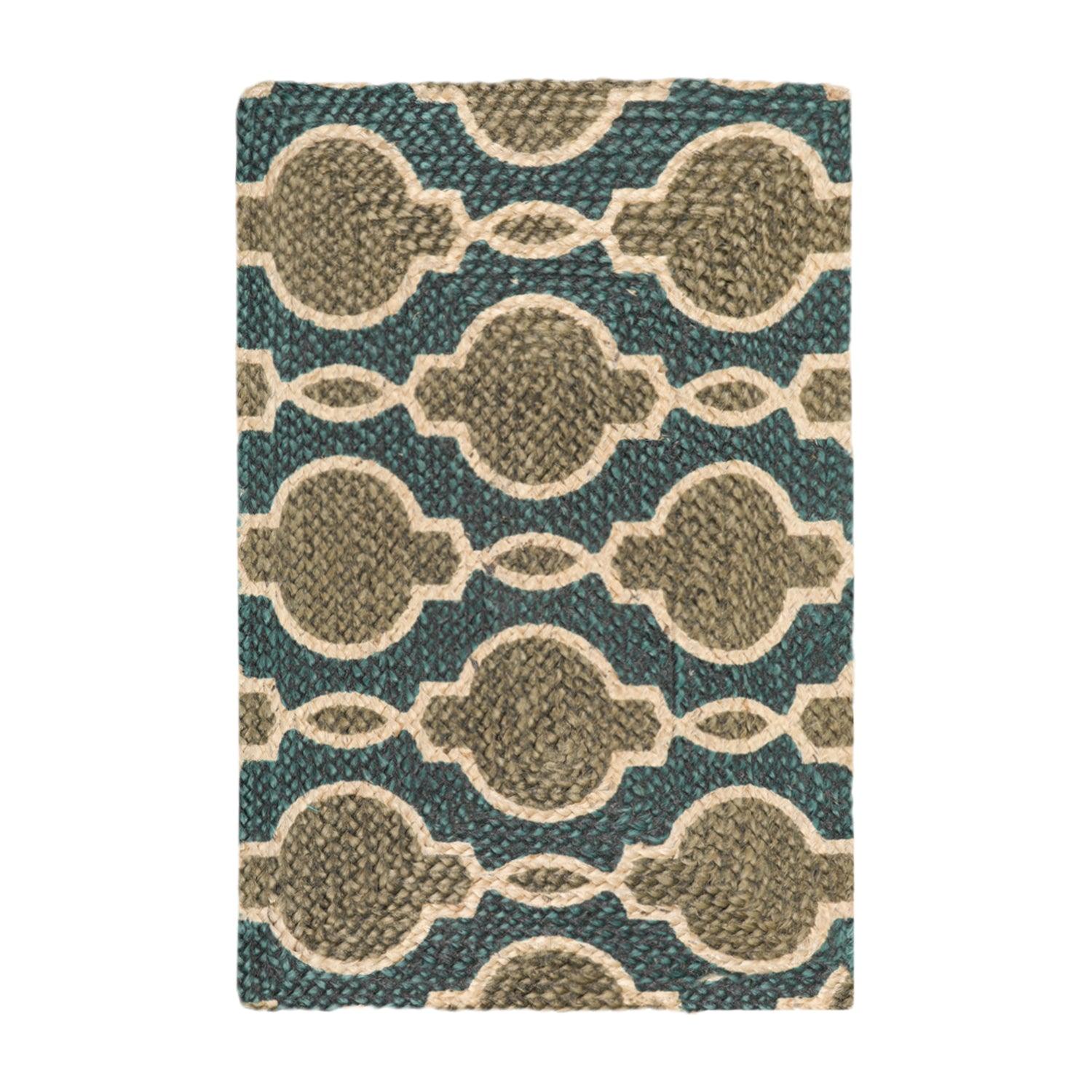 2'  00"x3'  00" Braided Mat  Oriental Area Persian Rug-1