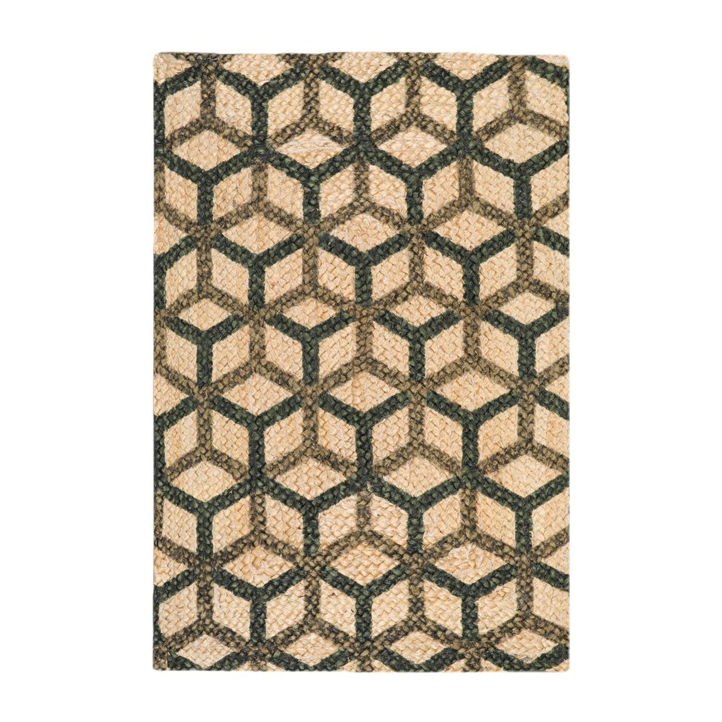 2'  00"x3'  00" Braided Mat  Oriental Area Persian Rug-1