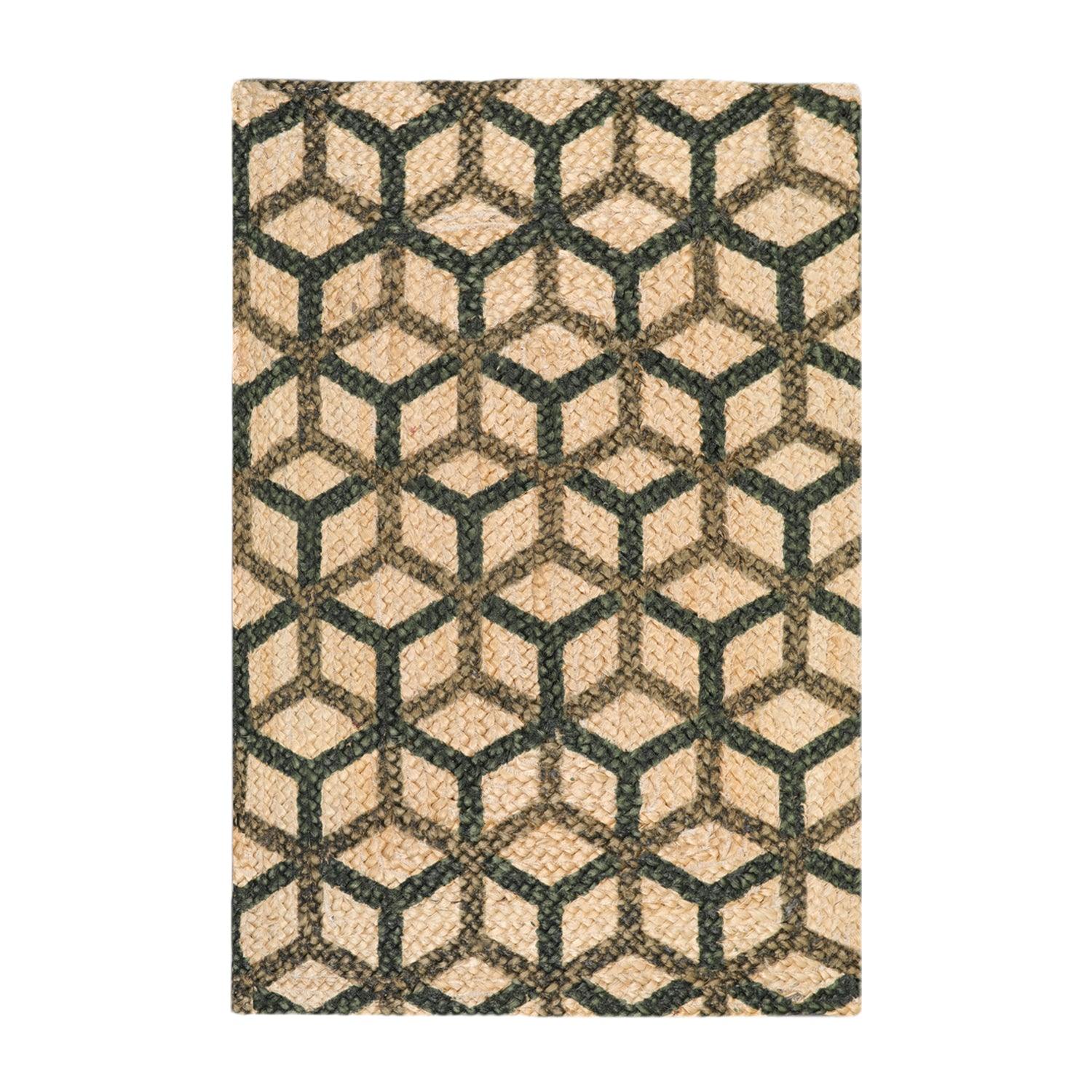 2'  00"x3'  00" Braided Mat  Oriental Area Persian Rug-1