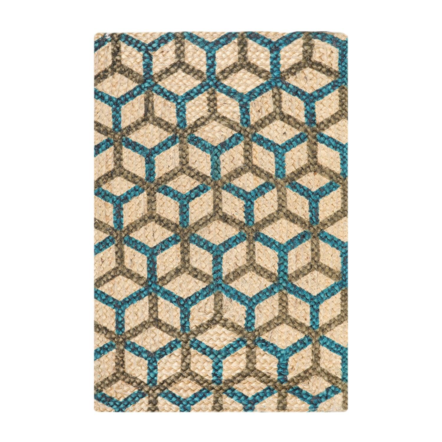 2'  00"x3'  00" Braided Mat  Oriental Area Persian Rug-1