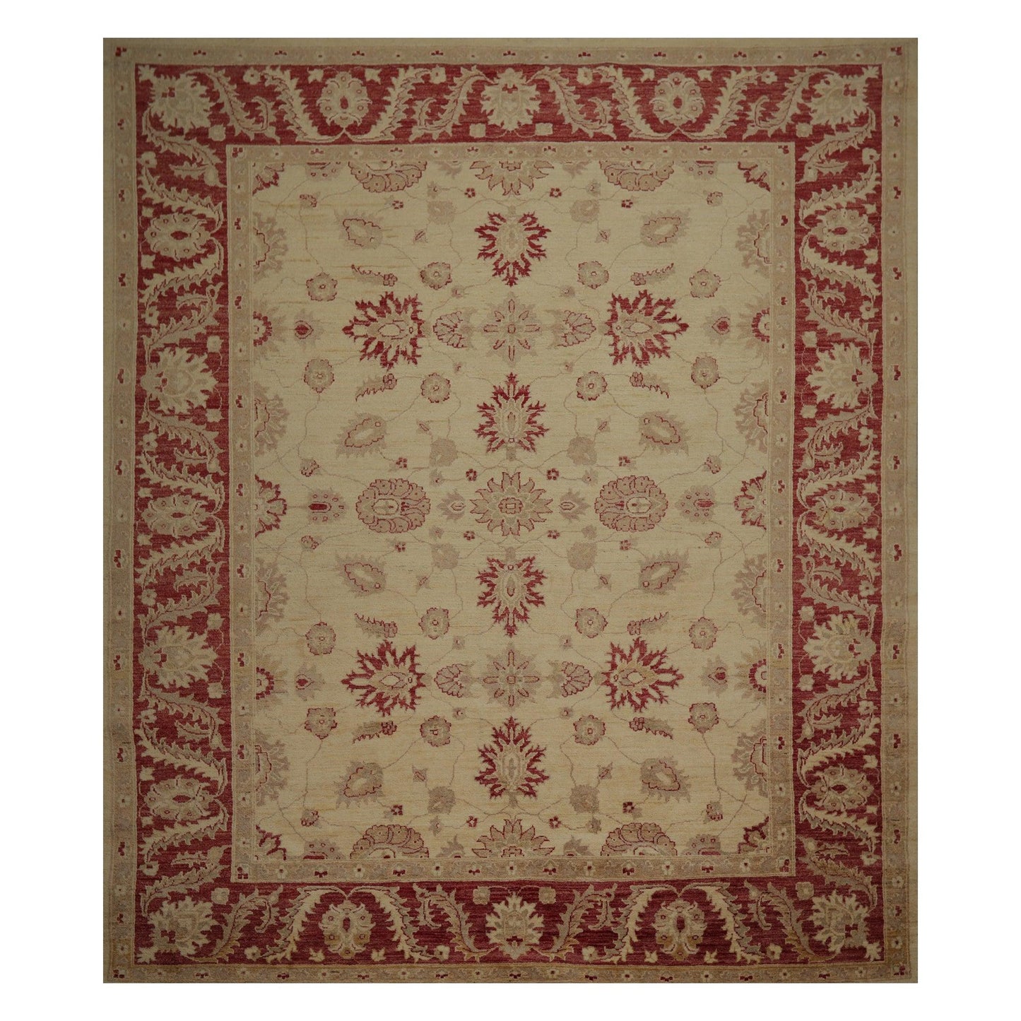 8'10" x 11'10" Hand Knotted Peshawar Stone wash Vegetable dyes Area Rug Camel-0
