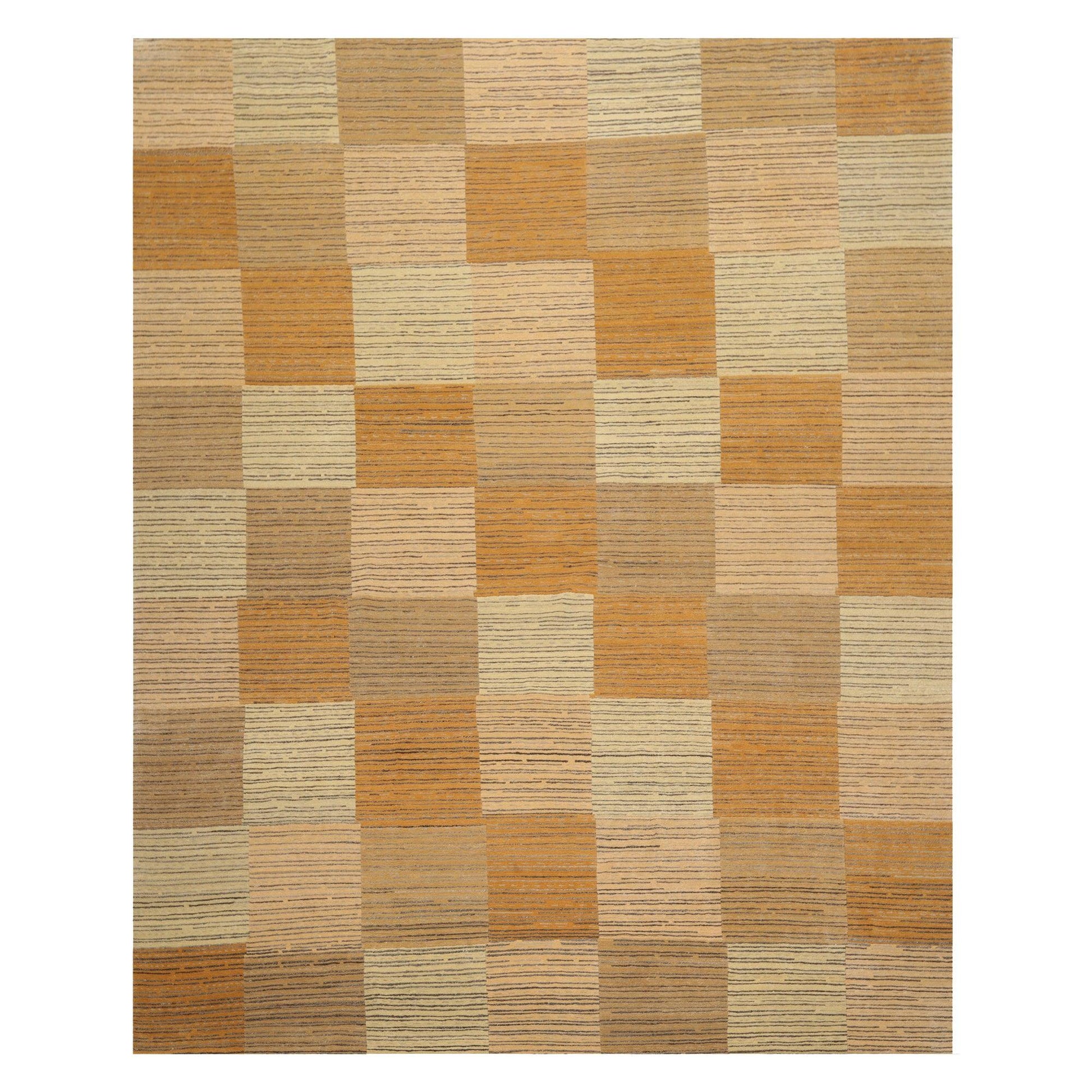 7'11" x 9'8" Hand Knotted Swiss Wash Tibetan Area Rug Beige-0