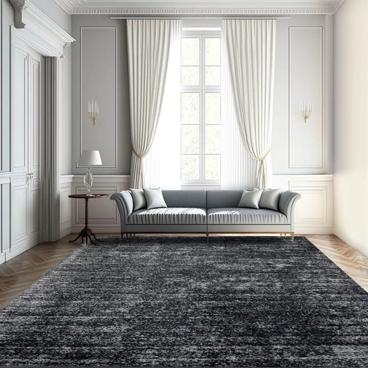 Multi Sizes Gray, Blue, Pink Hand Woven Polyester Traditional Persian Oriental Area Rug-0