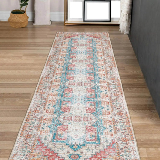 LoomBloom Multi Sizes Beige Machine Made Traditional Medallion Flatweave Polyester Oriental Area Rug-0