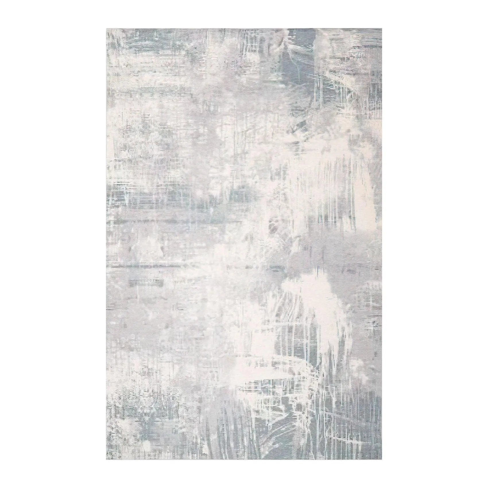 5x7 Modern & Contemporary Non-Skid Backing Oriental Area Rug Gray,Beige Zules-5