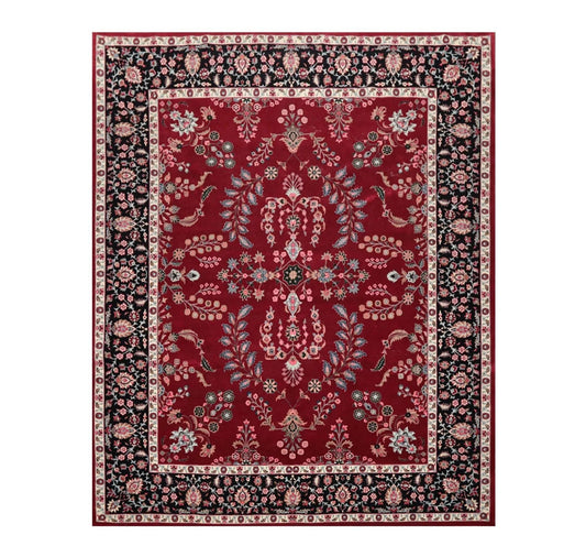 8'3'' x 10'4'' Hand Knotted Wool PakPersian 16/18 Saroukk 300 KPSI Area Rug Wine-0