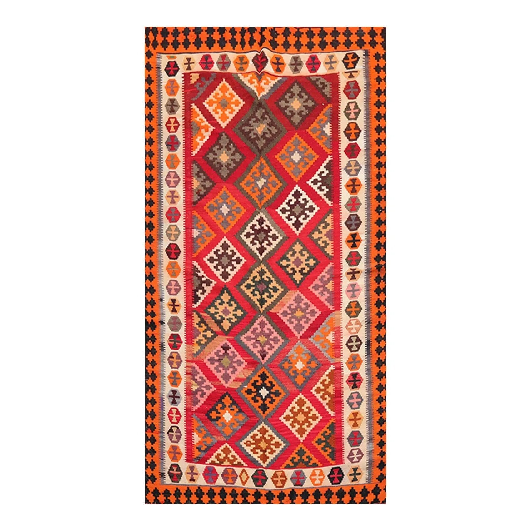 4' 8''x9' 5''Hand Woven Wool Oriental Area Persian Rug-0