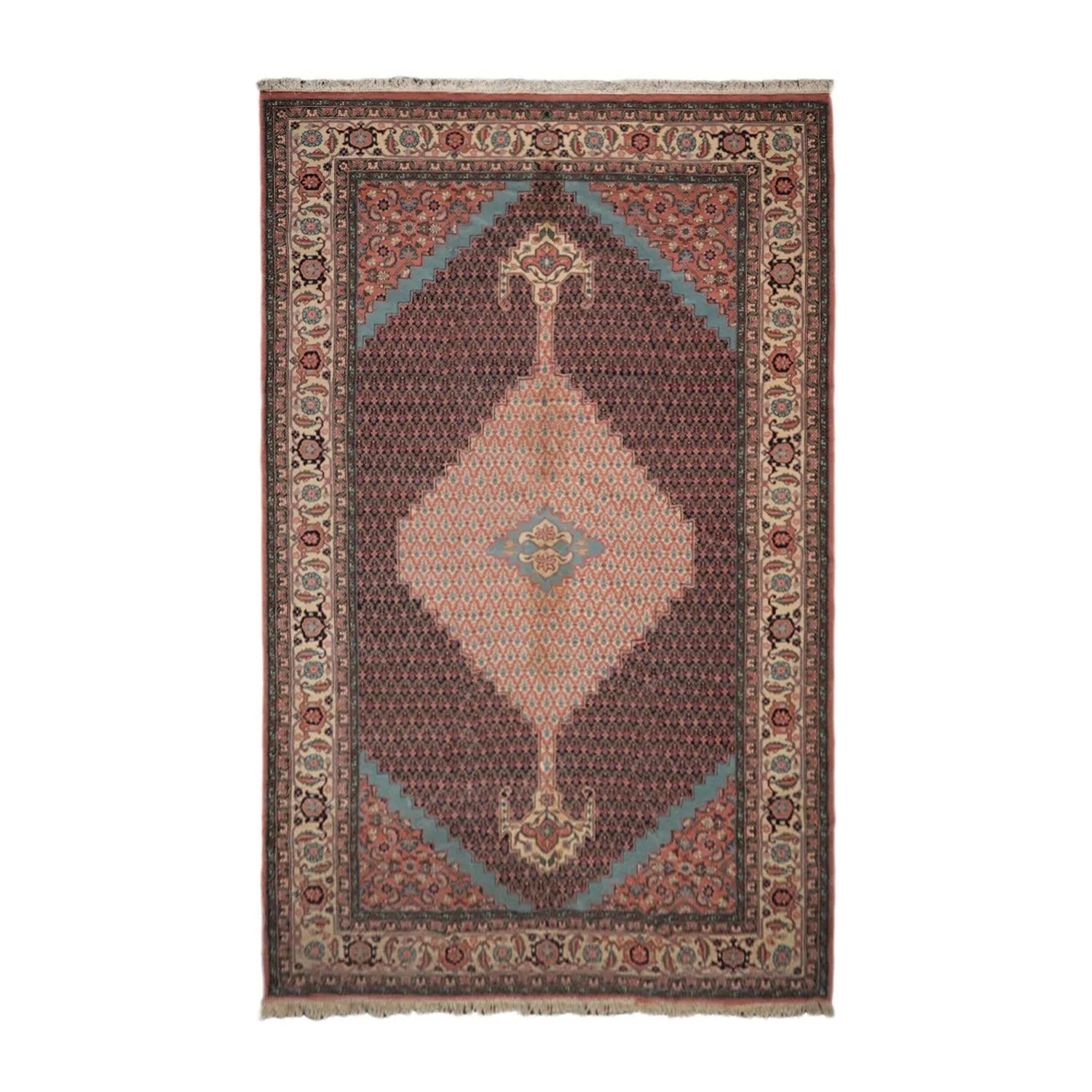 10' x 16'5'' Rare Romanian Hand Knotted 100% Wool Tabrizz Mahi Area Rug Ivory-1