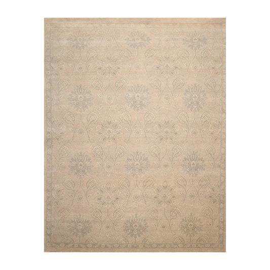 8'1'' x 10'2'' Hand Knotted 100% Wool Transitional Oriental Area Rug Gray-0