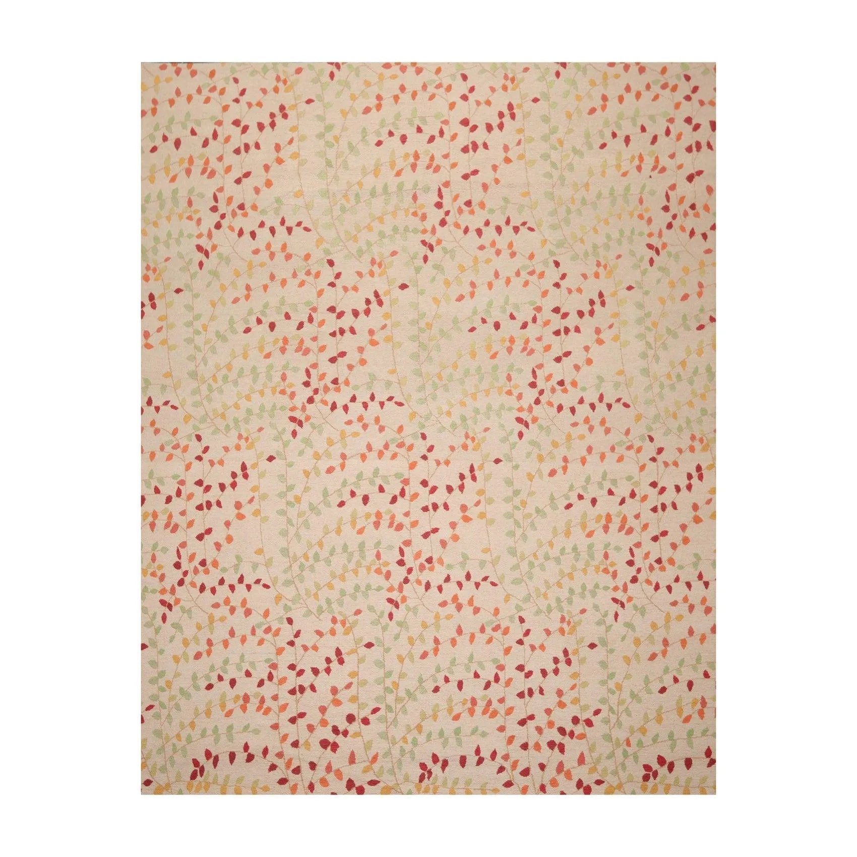 7'11'' x 9'11'' Hand Knotted Tibetan Floral Transitional Oriental Area Rug Beige-0