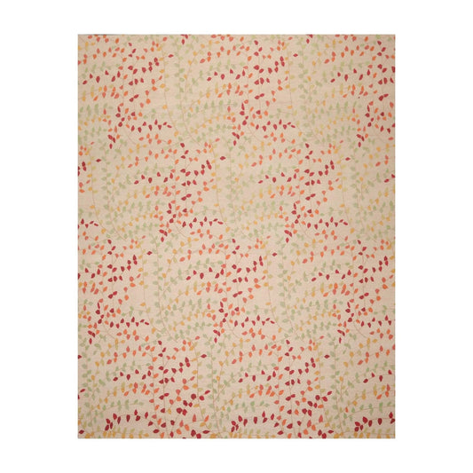 7'11'' x 9'11'' Hand Knotted Tibetan Floral Transitional Oriental Area Rug Beige-0