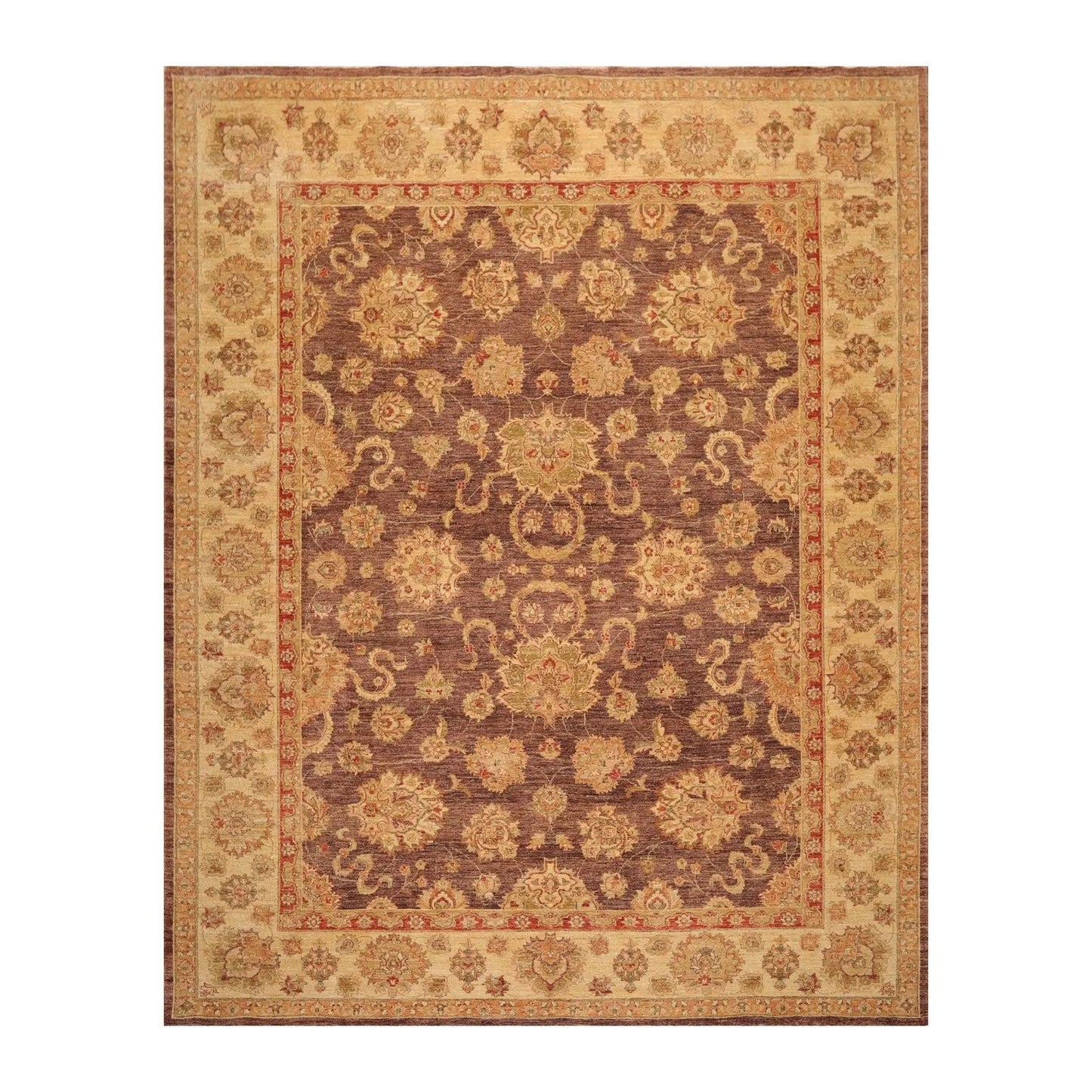 9' 1''x11' 3''Hand Knotted Wool Oriental Area Persian Rug-0