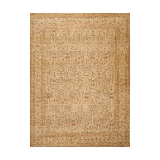 8'7'' x 11'7'' Hand Knotted 100% Wool Tree of life Oriental Area Rug Beige-0