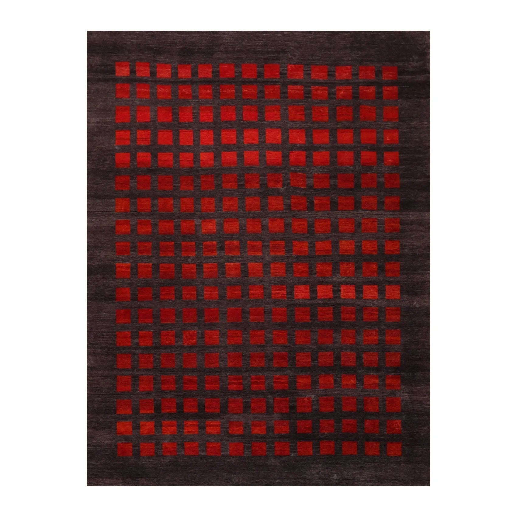 8x10 Gray Hand Knotted Hand Made 100% Wool Graphic Modern & Contemporary Oriental Area Rug-0