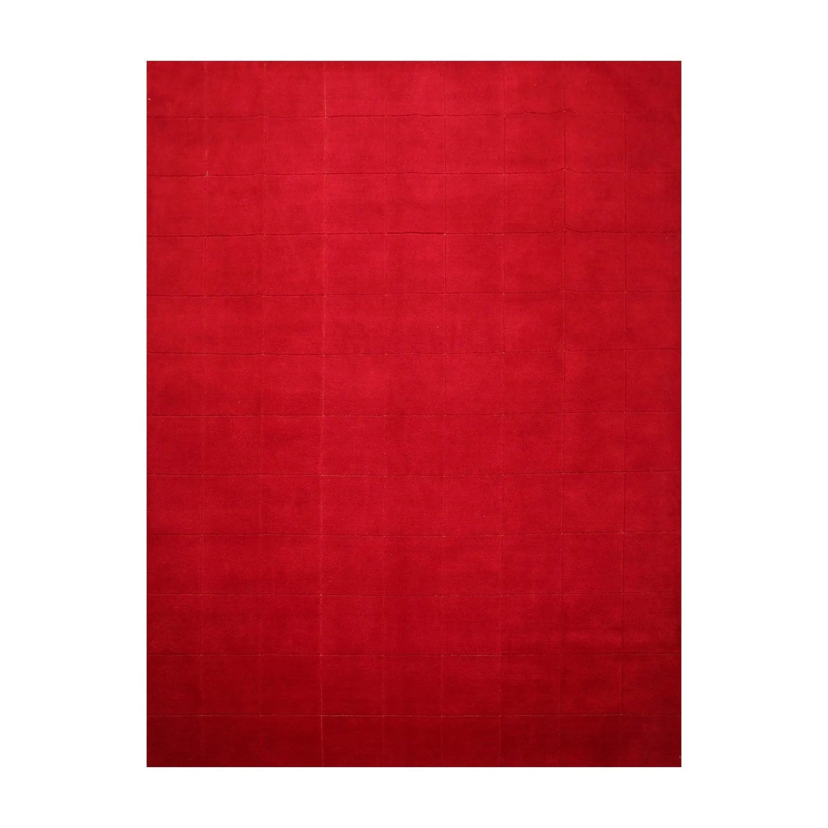 9'1'' x 12' Hand Knotted Tibetan Wool Hip Designer Modern Oriental Area Rug Red-0