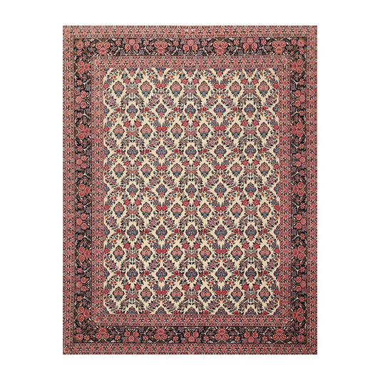 8'2" x 10'7" Hand Knotted Wool PakPersian 16/18 300 KPSI Oriental Area Rug Ivory-0
