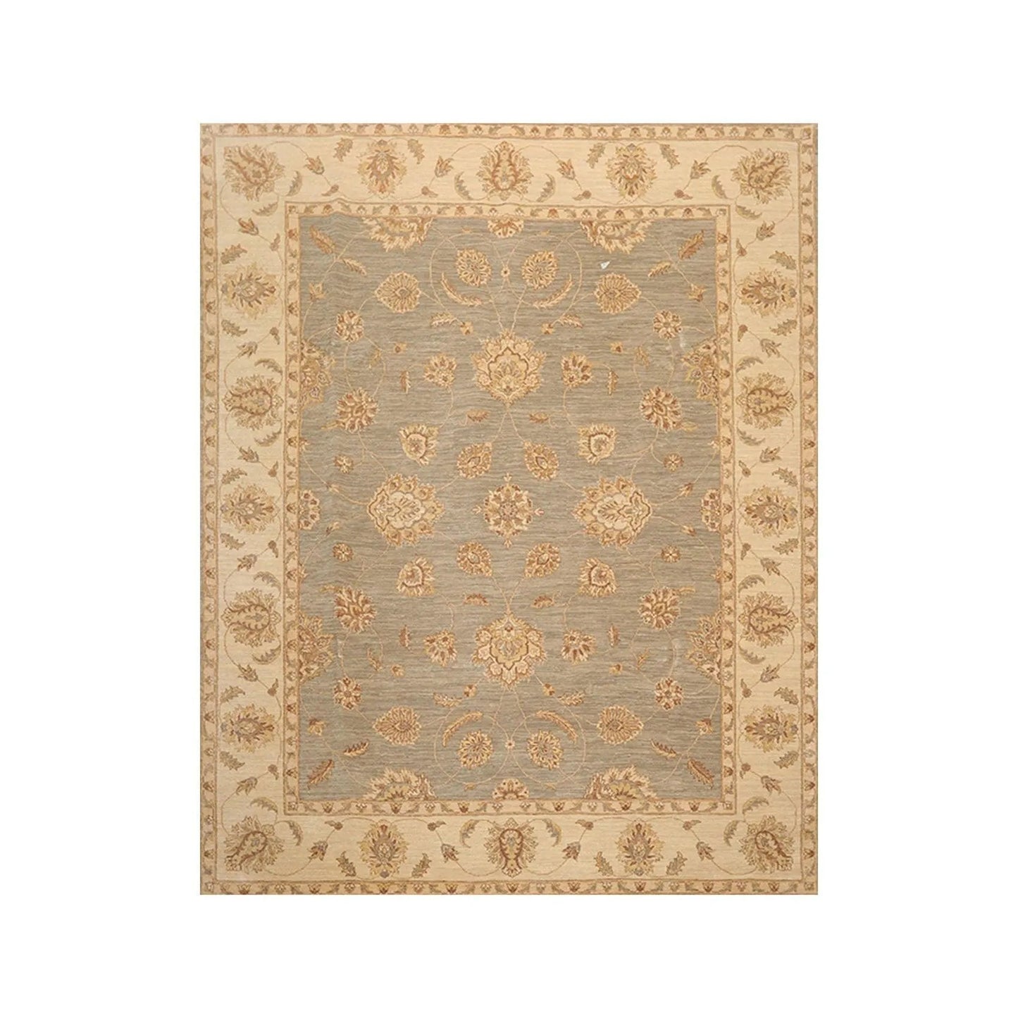 8' x 10' Hand Knotted 100% Wool Peshawar Traditional Oriental Area Rug Gray-0