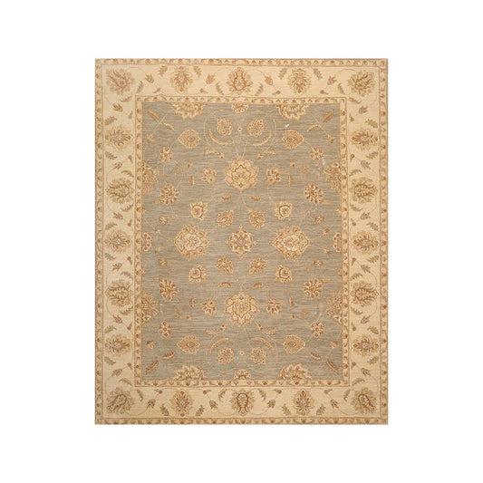 8' x 10' Hand Knotted 100% Wool Peshawar Traditional Oriental Area Rug Gray-0