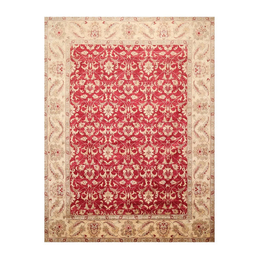 8' x 10'4'' Hand Knotted 100% Wool Peshawar Oriental Area Rug Pomegranate-0