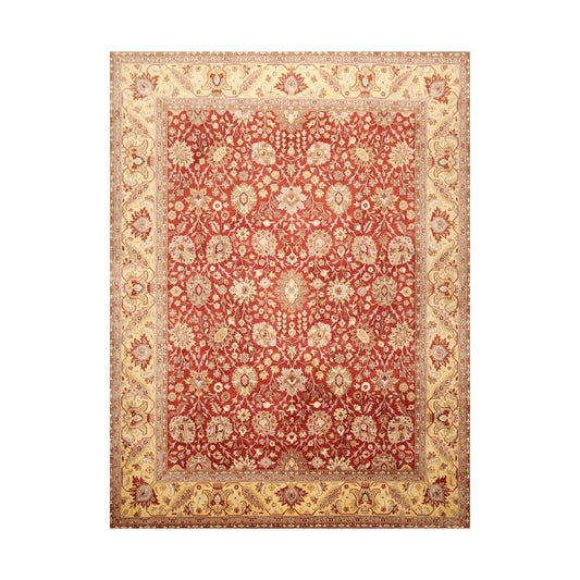 8' x 10'3'' Hand Knotted 100% Wool Peshawar Traditional Area Rug Rusty Red-0