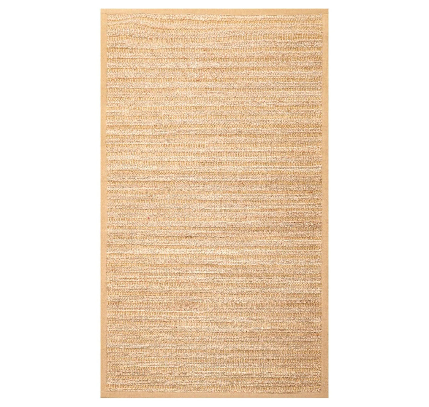 4'11'' x 7'11'' Braided Sisal Modern Oriental Area Rug Natural-0