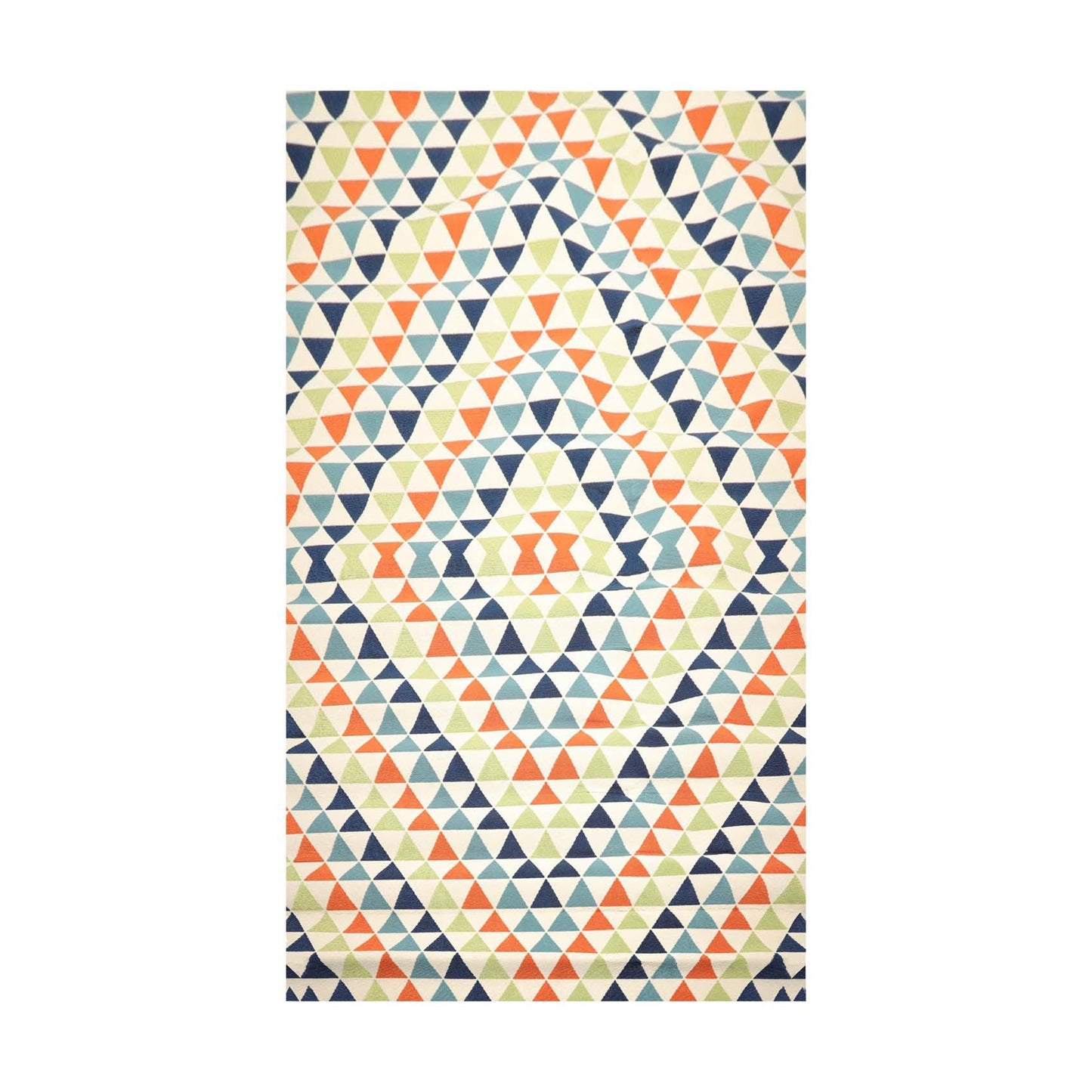 8'6" x 13' Geometric polypropylene Indoor Outdoor Oriental Area Rug Multi Color-0