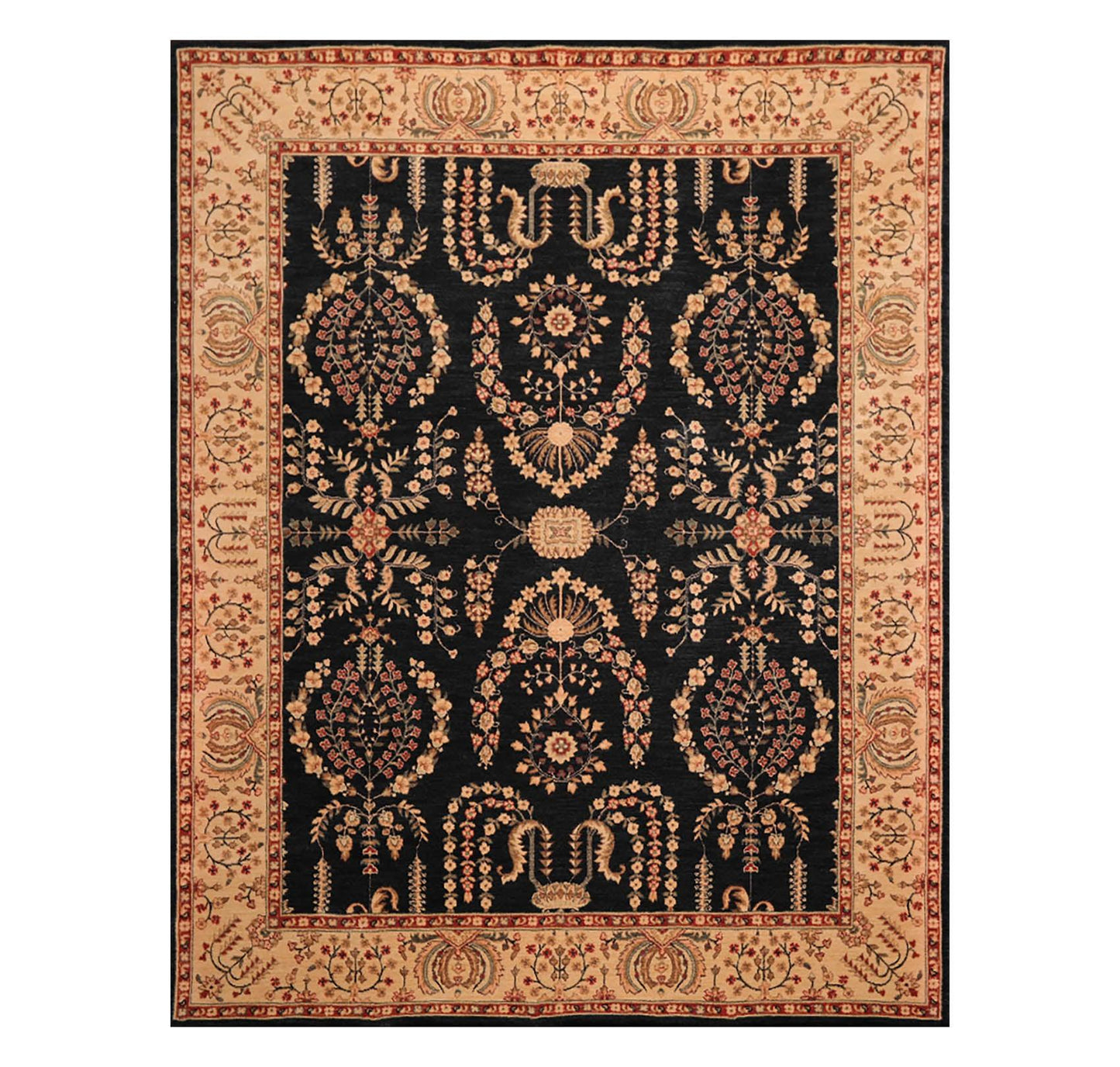 7'6"x9'6"  Parthia Ahar 100% New Zealand Wool Traditional Area Rug-0