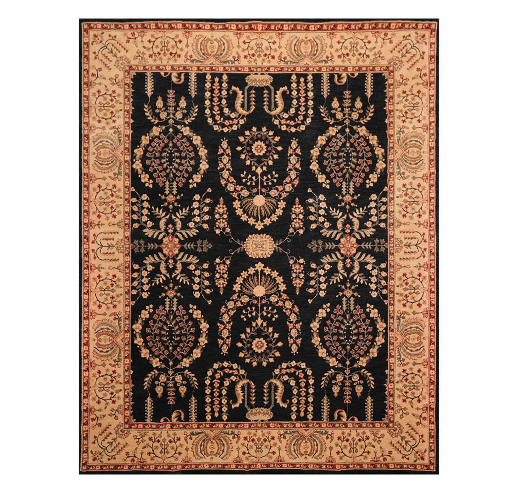 7'6"x9'6"  Parthia Ahar 100% New Zealand Wool Traditional Area Rug-0