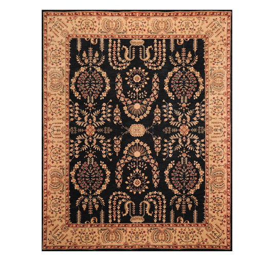7'6"x9'6"  Parthia Ahar 100% New Zealand Wool Traditional Area Rug-0