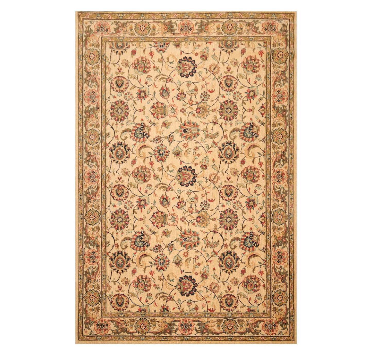 7' x 10'6" Agra 100% Wool Traditional Oriental Area Rug Caramel-0