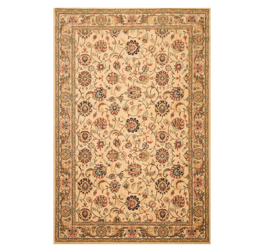 7' x 10'6" Agra 100% Wool Traditional Oriental Area Rug Caramel-0