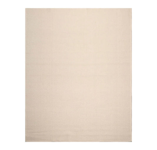 8'x10' Basket weave Oyster Hand Braided Flatweave Wool Area Rug Oatmeal-0