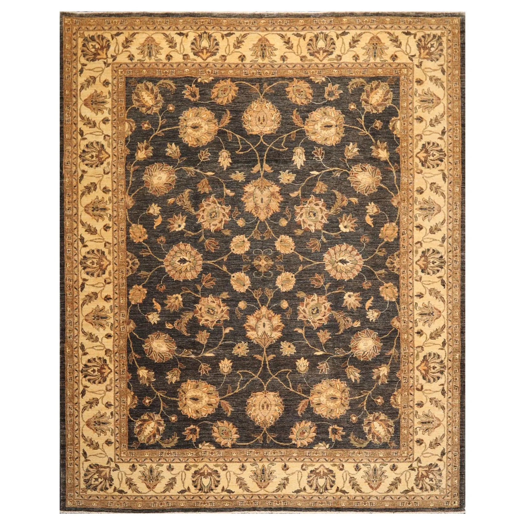 8' x9' 11'' Wool Oriental Area Persian Rug-0