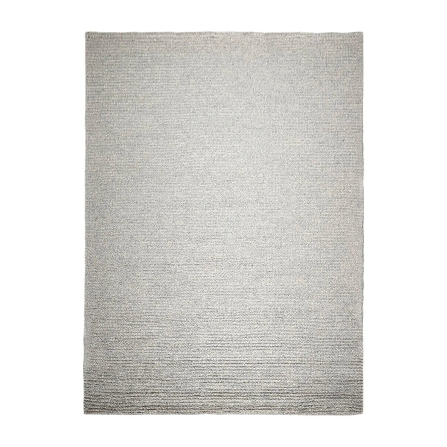 10’ x 14’ Modern Berber Textured Thick Pile Area Rug Ash Gray Hand Woven Wool-0
