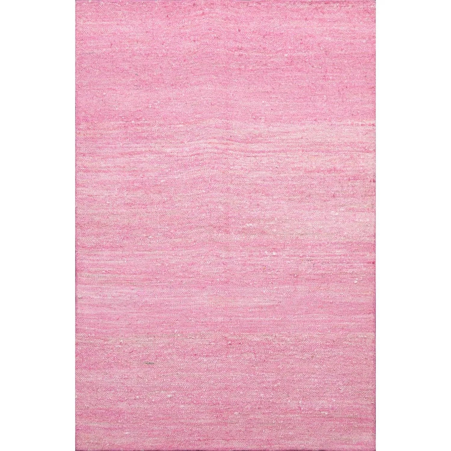 2' x 3' Hand Woven 100% Silk Modern Flatweave Kilim Oriental Area Rug Pink-0