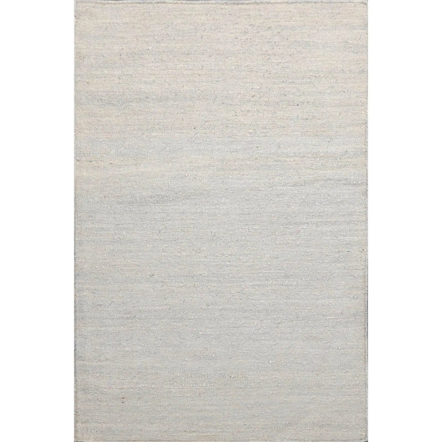 2' x 3' Hand Woven Silk Modern Flatweave Kilim Oriental Area Rug Silver Gray-0