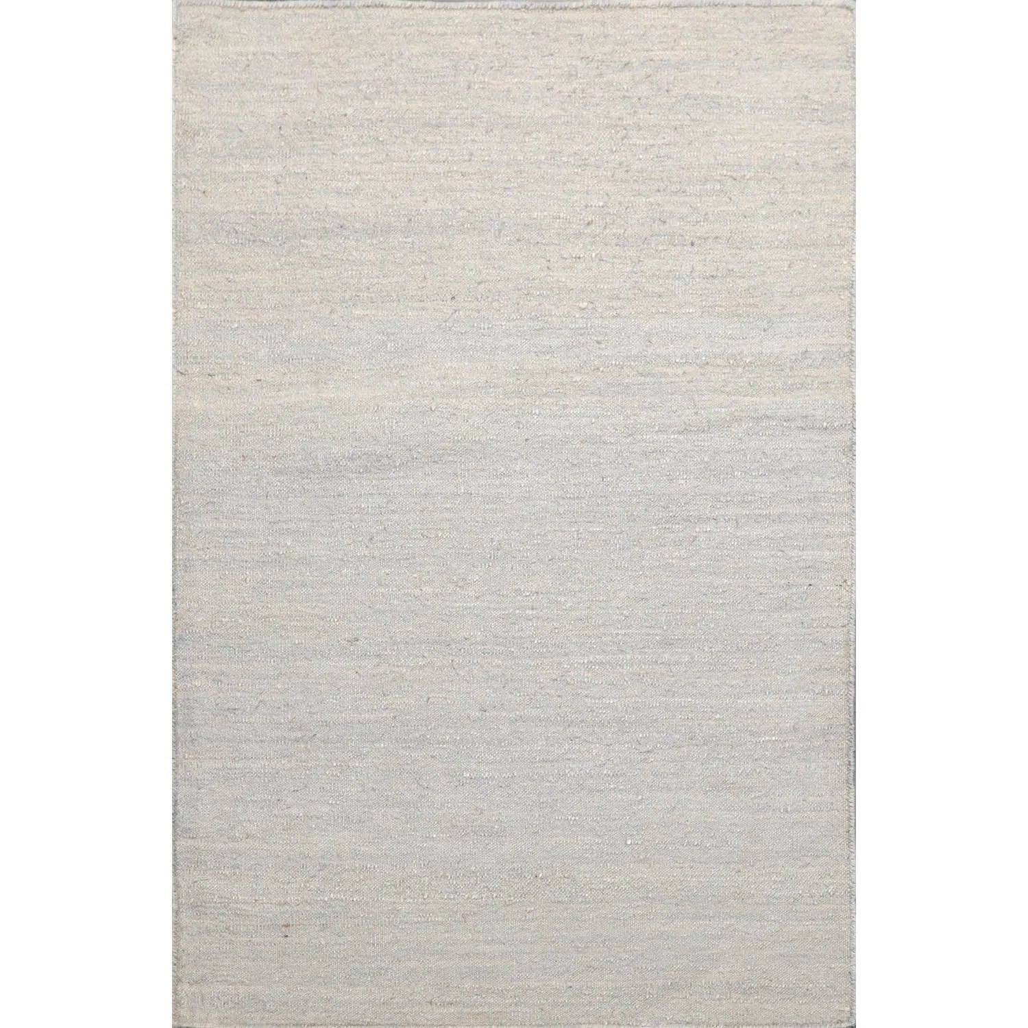 2' x 3' Hand Woven Silk Modern Flatweave Kilim Oriental Area Rug Silver Gray-0